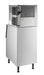 Combisteel stainless steel ice cube maker, 605mm wide, upright commercial unit. view 3