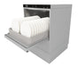 Combisteel ENT 500-230 frontloading commercial dishwasher with drain pump view 3