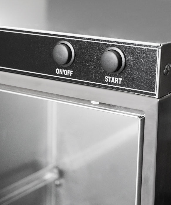 Combisteel ENT 500-230 frontloading dishwasher, stainless steel finish, compact unit view 6