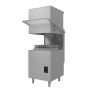 Combisteel ENT 400 pass through dishwasher front view with hood closed