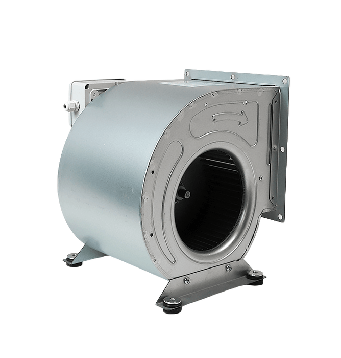 Combisteel separate extraction fan with 250mm exhaust outlet, compact metal housing view 5
