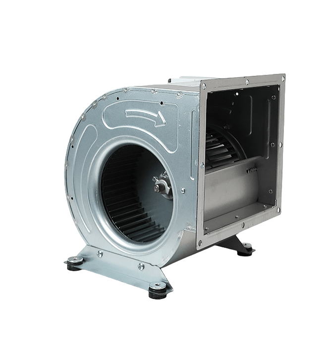 Combisteel separate extraction fan with 250mm exhaust outlet, compact metal housing view 6