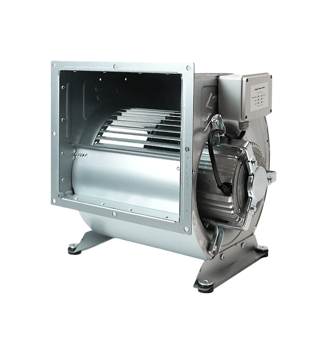 Combisteel commercial extraction fan with 355mm exhaust diameter and mounting brackets view 3