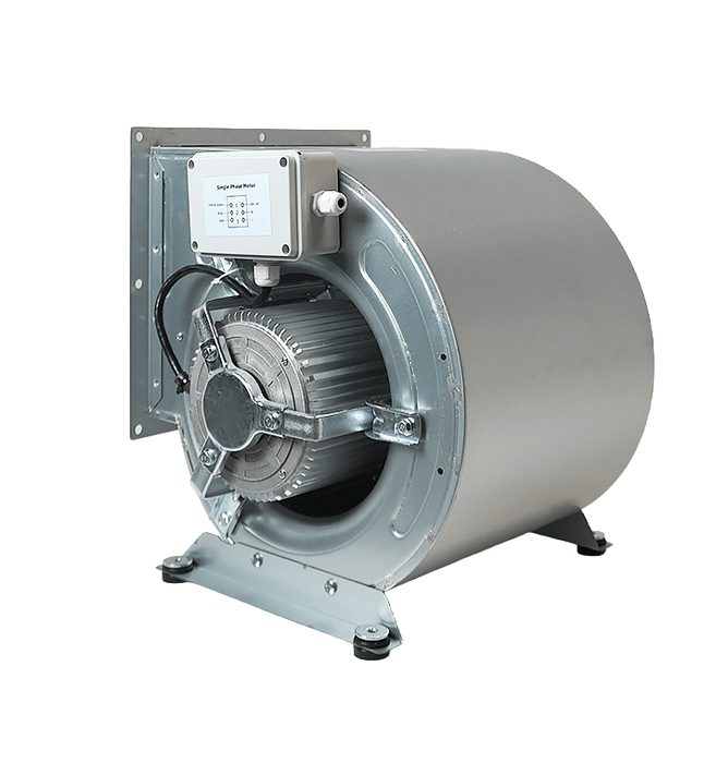 Combisteel commercial extraction fan with 355mm exhaust diameter and mounting brackets view 2