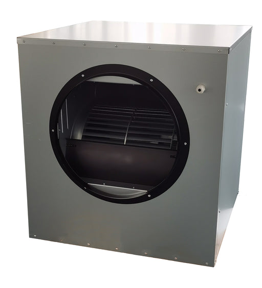 Combisteel boxed extraction fan unit with 400mm diameter exhaust outlet