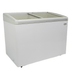 White Combisteel LOTTE 336L chest freezer with curved glass lid and two internal baskets view 6