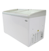 White Combisteel LOTTE-396 chest freezer with glass sliding lid and LED interior lighting view 4