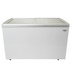White Combisteel LOTTE-396 chest freezer with glass sliding lid and LED interior lighting view 5