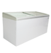 White Combisteel chest freezer with curved glass lid and three internal baskets view 5