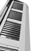 Stainless steel wall-mounted slanted extractor hood with LED lighting and filters view 4
