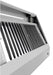 Stainless steel wall-mounted kitchen extraction hood with LED lighting and dual filters view 3