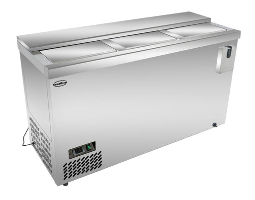 Combisteel stainless steel horizontal cooler with lid, 2000mm wide
