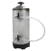 Stainless steel water softener tank, 185mm width and depth, 500mm height