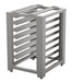 Stainless steel oven stand with seven guide pairs for 1/1 GN containers