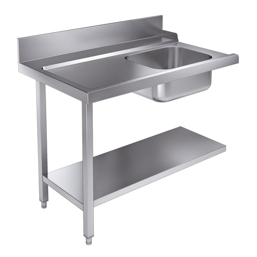 Stainless steel 1200mm bottom shelf for Combisteel entry table dishwashing station