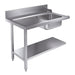 Stainless steel 1200mm bottom shelf for Combisteel entry table dishwashing station