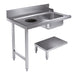 Combisteel Entry Table Bottom Shelf with Waste Hole 1200 Left for 7280.0045-0046