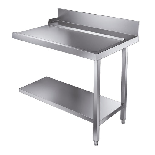 Combisteel stainless steel exit table bottom shelf, 1100mm width, right position