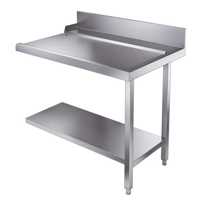 Combisteel stainless steel exit table bottom shelf, 1100mm width, right position