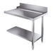 Combisteel stainless steel exit table bottom shelf, 1100mm width, right position