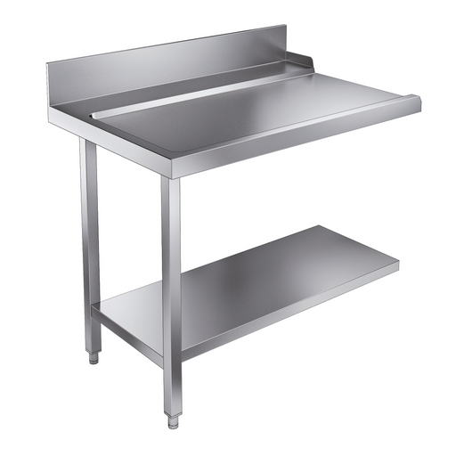 Stainless steel bottom shelf for Combisteel exit table, 1100mm width, left position