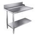 Stainless steel bottom shelf for Combisteel exit table, 1100mm width, left position