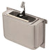 Stainless steel ice cream scoop rinse sink with adjustable shower head and drain hole