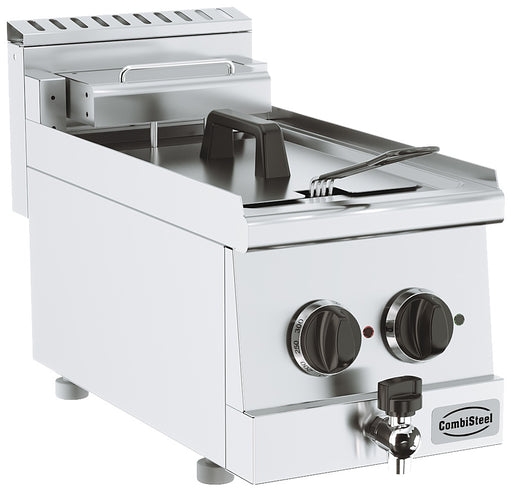 Combisteel BASE 600 electric fryer, stainless steel finish, 300mm width