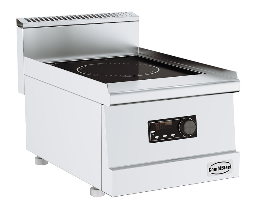 Combisteel BASE 600 single zone induction cooktop, stainless steel tabletop cooking unit