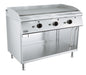 Combisteel BASE 700 gas fry top griddle, stainless steel freestanding unit