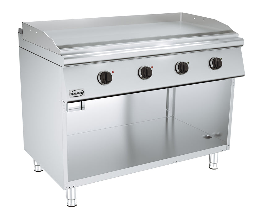 Combisteel BASE 700 EL stainless steel electric fry top griddle with smooth cooking surface