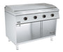 Combisteel BASE 700 EL stainless steel electric fry top griddle with smooth cooking surface