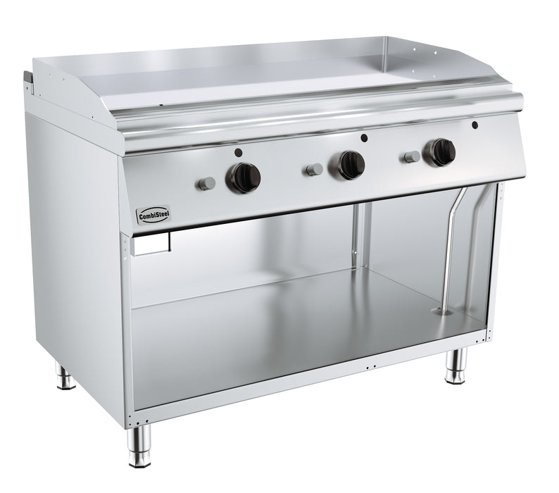 Combisteel BASE 700 gas fry top griddle with chrome cooking plate