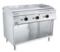 Combisteel BASE 700 gas fry top griddle with chrome cooking plate