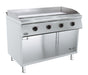 Combisteel BASE 700 electric fry top griddle with chrome cooking plate, freestanding unit