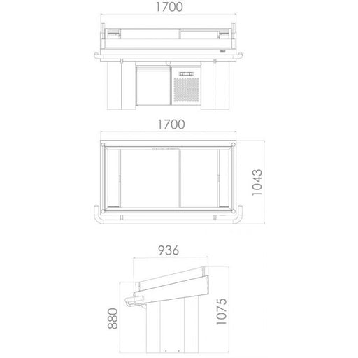 Combisteel Refrigerated Fish Counter