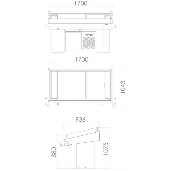 Combisteel Refrigerated Fish Counter