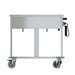 Stainless steel electric bain-marie trolley with two 1/1 GN pan capacity view 4