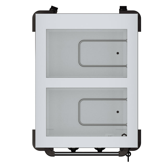 Stainless steel electric bain-marie trolley with two 1/1 GN pan capacity view 6