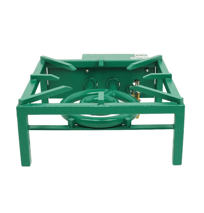 Green Combisteel gas wok burner with single 11kW burner and propane sprayer view 5