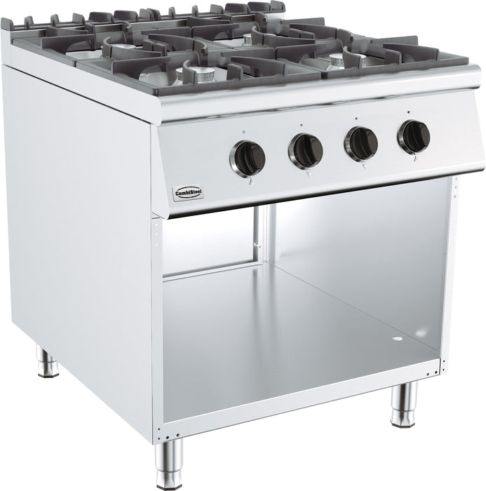 Combisteel BASE 900 freestanding gas range with four burners