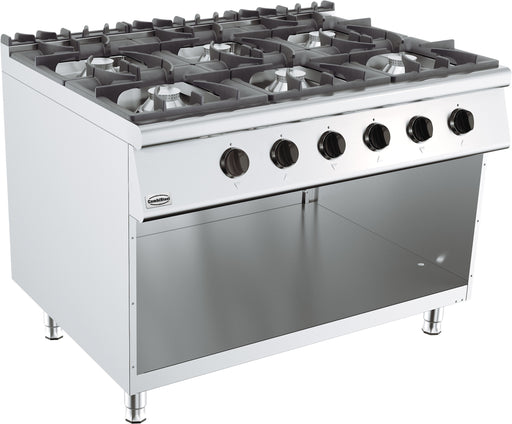 Combisteel BASE 900 freestanding six burner gas cooking range