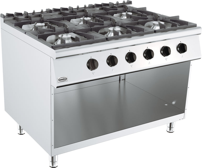 Combisteel BASE 900 freestanding six burner gas cooking range