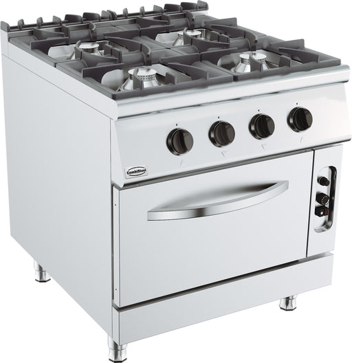 Combisteel BASE 900 freestanding gas range with 4 burners and integrated oven