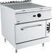 Combisteel BASE 900 gas range with solid top cooking surface and oven cavity