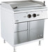 Combisteel BASE 900 stainless steel freestanding lava stone grill with ribbed cooking surface