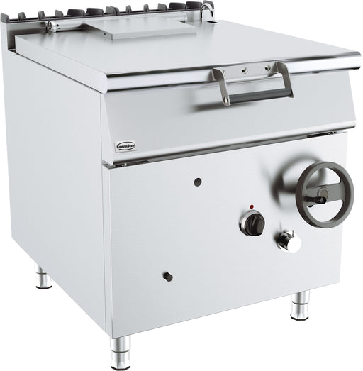 Combisteel BASE 900 stainless steel gas tilting pan with manual tilt mechanism