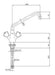 Combisteel single-hole mixing faucet with chrome finish view 2