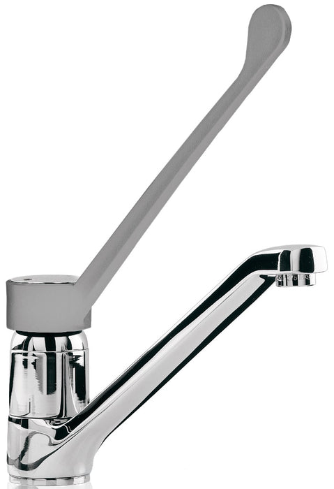 Combisteel mixing faucet with elbow command handle and 1/2 inch inlet connection