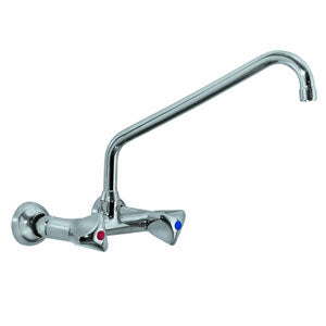 Combisteel wall-mounted two-hole mixing faucet